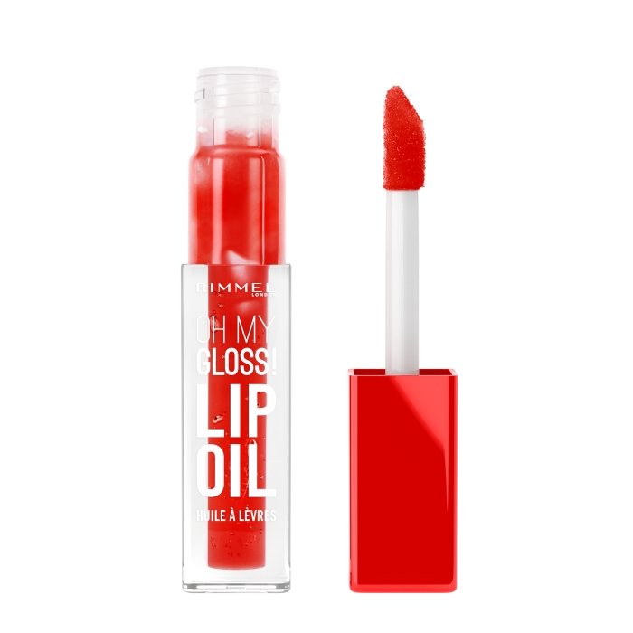 8133876 Rimmel Labial Oh My Gloss Brillo 004 Vivid Red - Imagen de 1