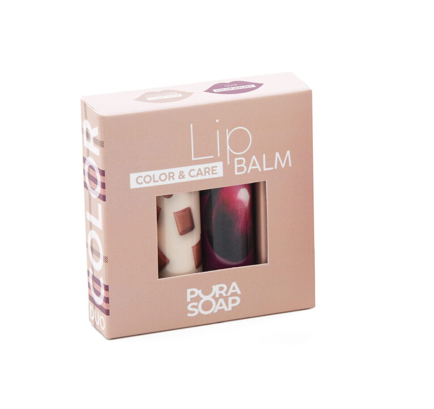 DUO-BALSAMO-NUDE-scaled Pura Soap Duo Lip Balm Color Nude + Malbec - Imagen de 1