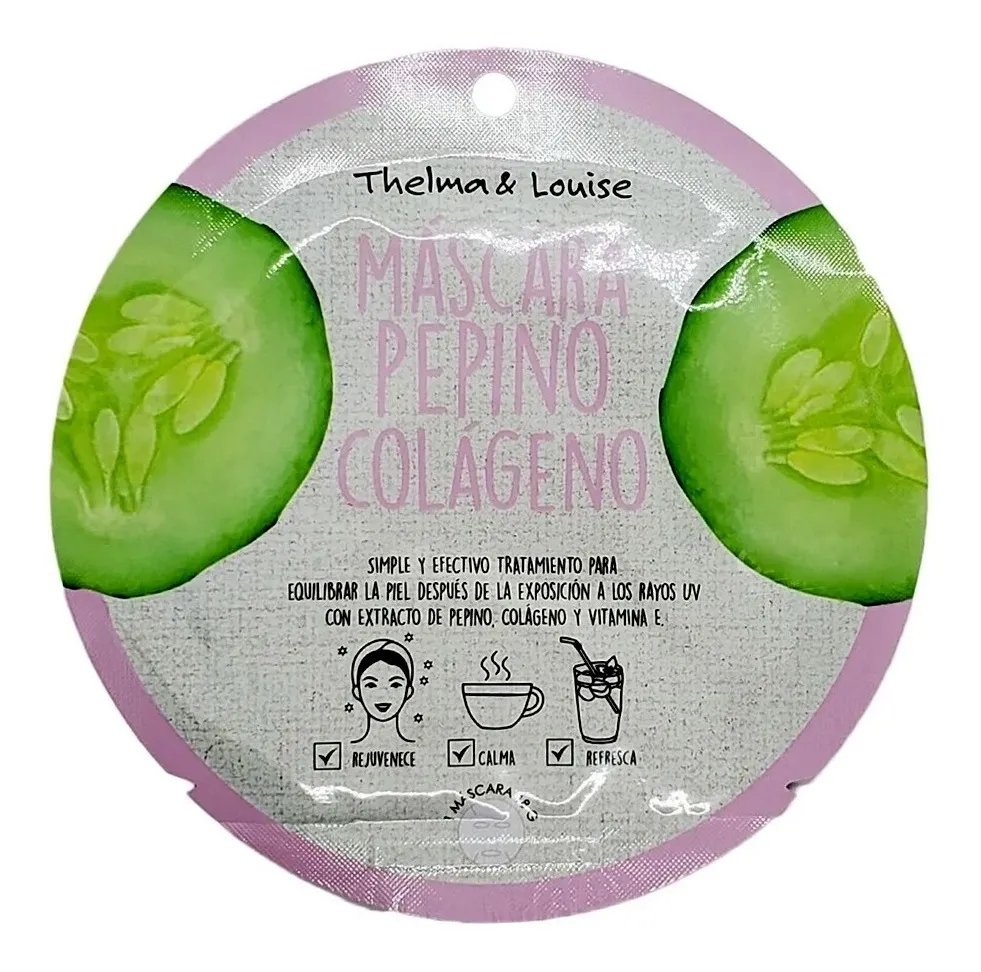 D_NQ_NP_2X_617701-MLA49203994805_022022-F Thelma & Louise Mascarilla facial Facial Pepino Colágeno - Imagen de 1