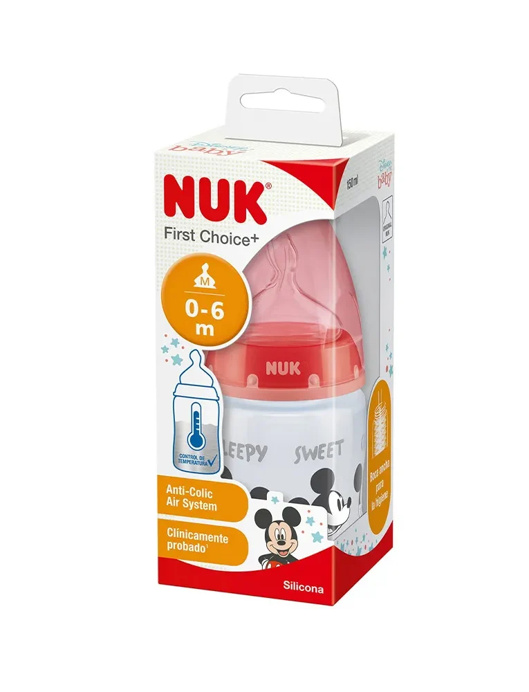 Mamadera-Nuk-Fc-Mickey-Roja-Control-Temp-150ml-1-1038457 Nuk Mamadera Mickey Roja Control Temperatura 150 ML - Imagen de 1