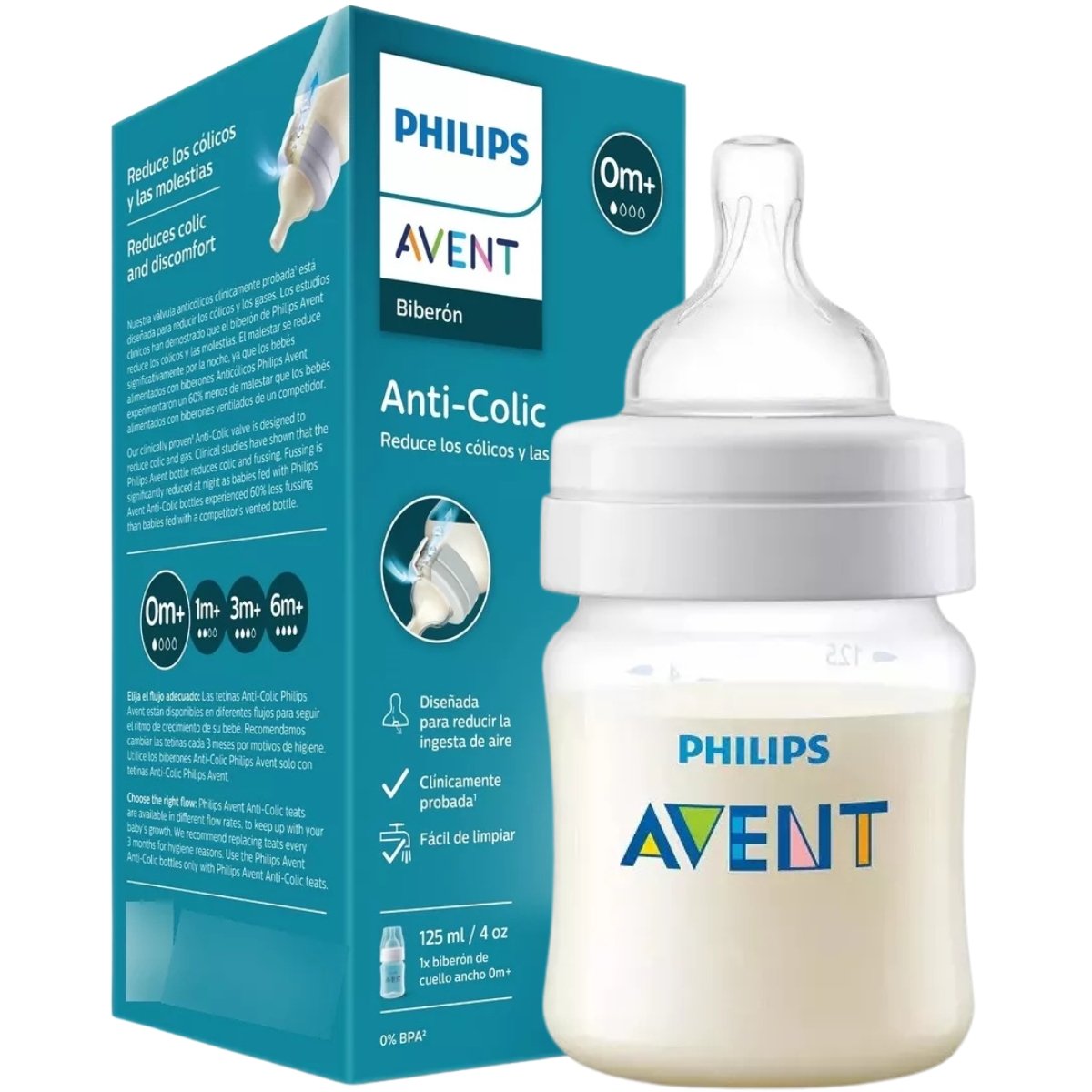 avent-anticolic-125 Mamadera Avent Anticolic (+0M)125 ml - Imagen de 1
