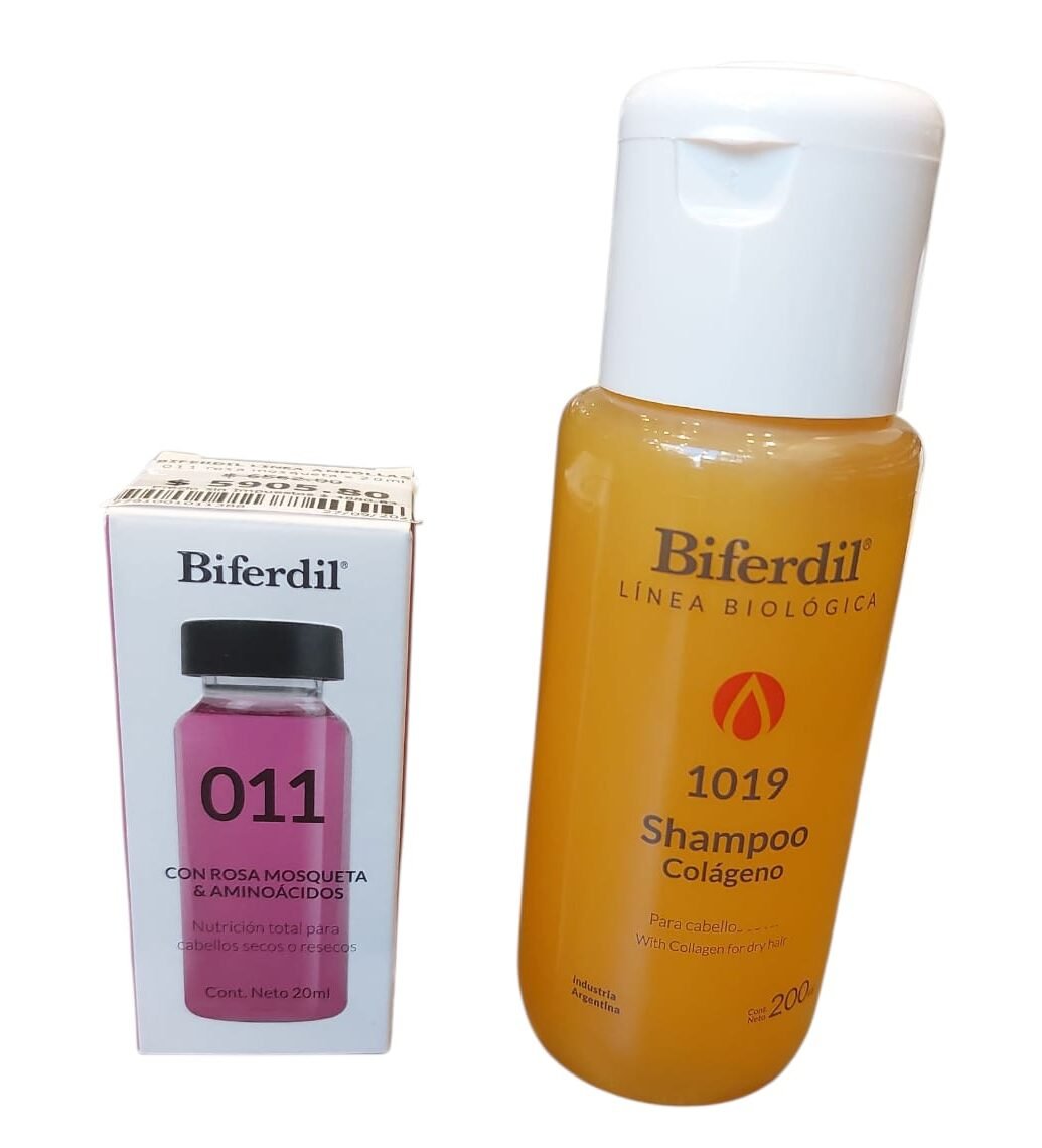de7aa26d-02fb-4141-bf66-5162b62d2c01 Kit Biferdil Shampoo Colágeno + Ampolla Nutrición Total - Imagen de 1