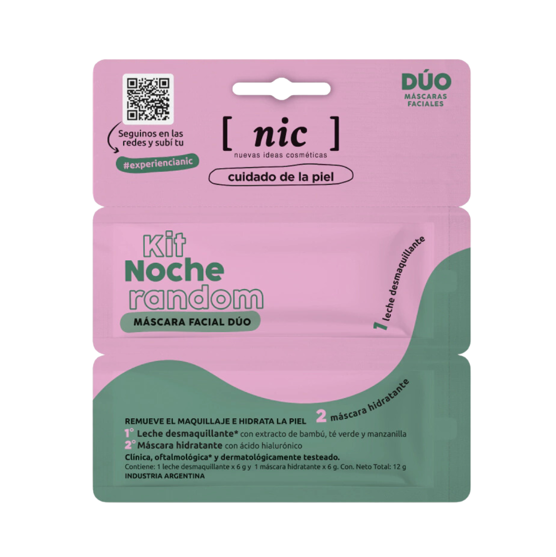 mascara-facial-nic-duo-kit-noche-random NIC Mascaras Faciales Dup Kit Noche Random - Imagen de 1
