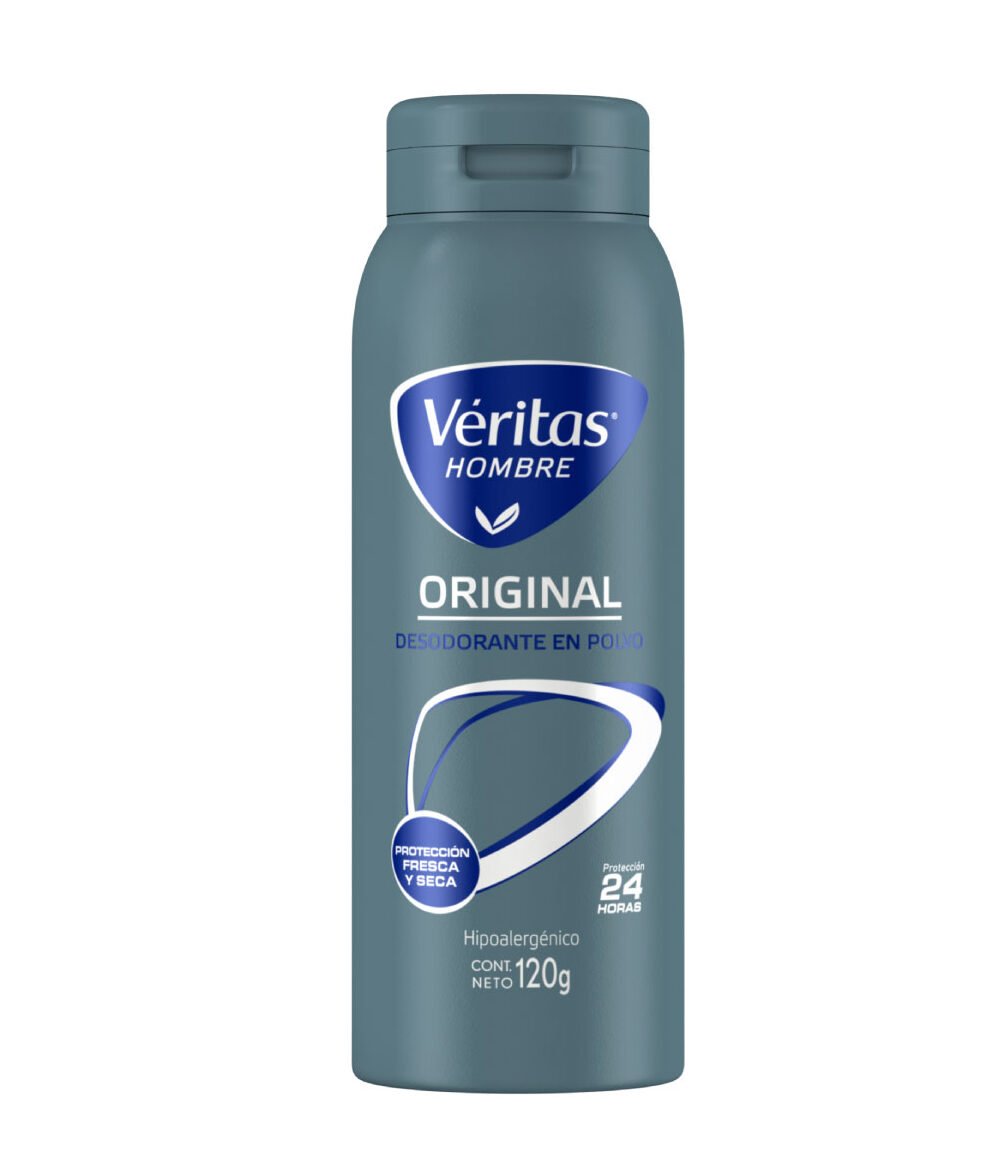 08218__30933_zoom Veritas Hombre Original Desodorante en Talco 120 G - Imagen de 1