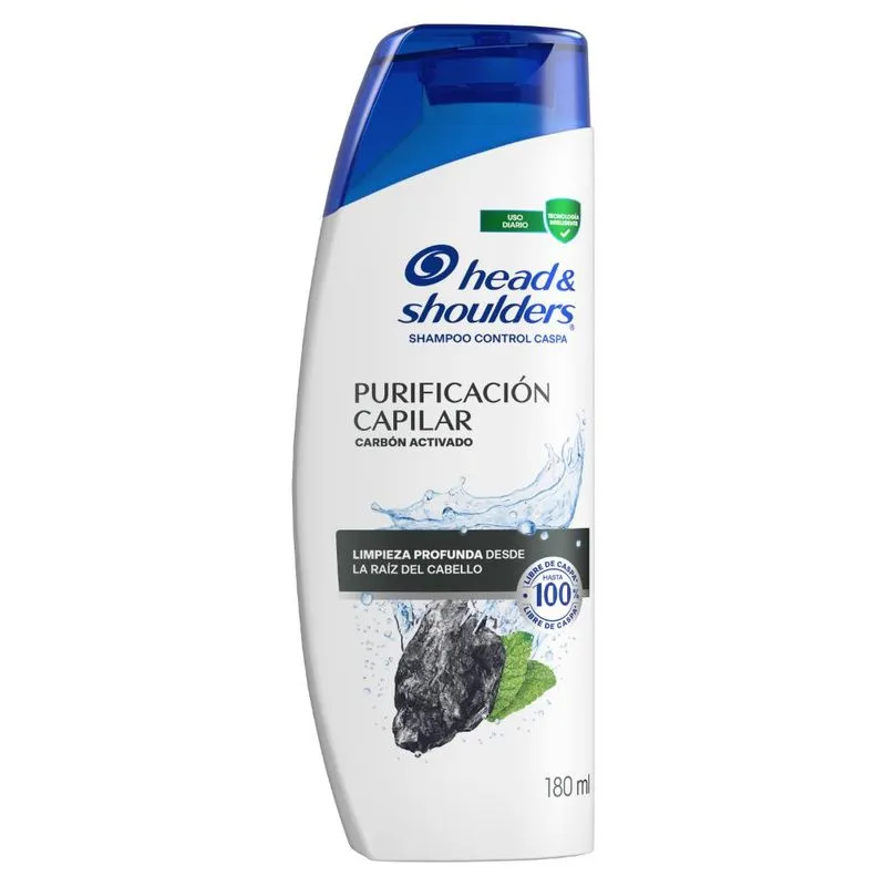179263-800-auto Head & Shoulders Shampoo Carbón Activado 180 ML - Imagen de 1