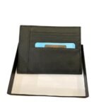 La Chapelle Tarjetero de cuero negro