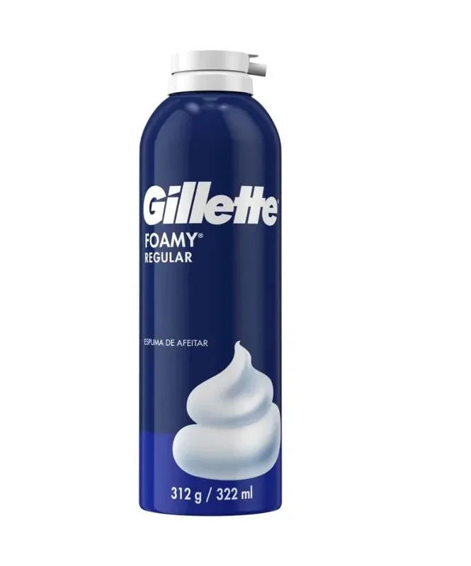197974-800-auto Gillete Foamy Espuma Para Afeitar Regular 312 ML - Imagen de 1