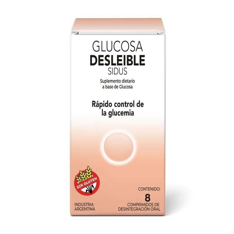 261813-800-auto Sidus Glucosa Desleible X 8 Comp - Imagen de 1