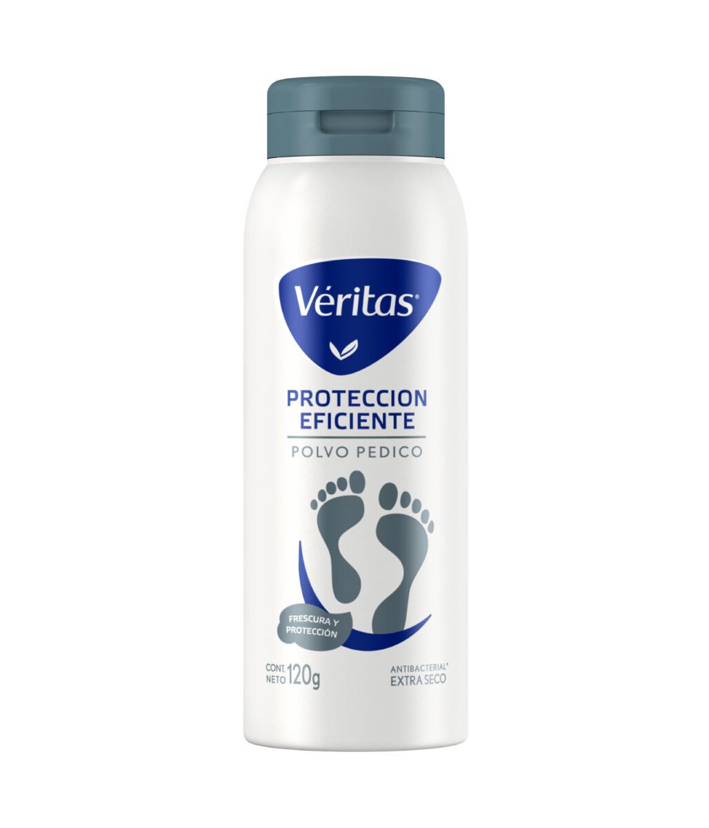 38604__10036_zoom Veritas Proteccion Eficiente Talco Para Pies 120 G - Imagen de 1