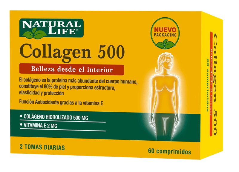 8027536 Natural Life Colágeno Hidrolizado 500mg X 60 Comp. - Imagen de 1