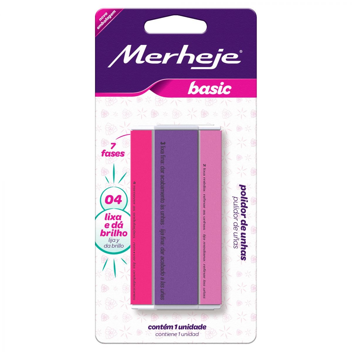 8040081 Merheje Basic Bloque Pulidor Para Uñas 4 Lados - Imagen de 1