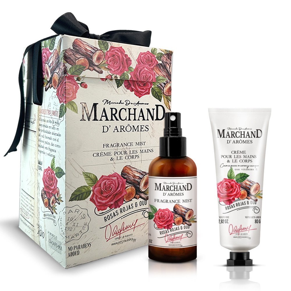 8133858 Marchand D’ Aromes Rosas Rojas (Body mist + cr de manos) - Imagen de 1