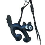 Llavero Gato de Cuero Ecológico