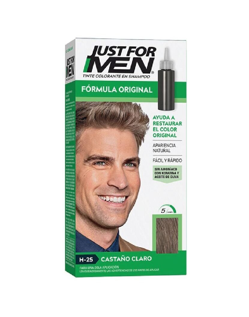 9997346 Just For Men Tintura en Shampoo Color Castaño Claro - Imagen de 1