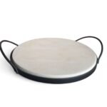 Bandeja  Circular de Piedra con Asas