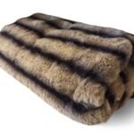 Manta de Piel de Conejo Marron 2 X 2,30