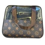 La Chapelle Bolso transparente con detalles en tela marron