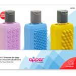 Apper Set Frascos de Viaje con Estuches de Silicona X 3