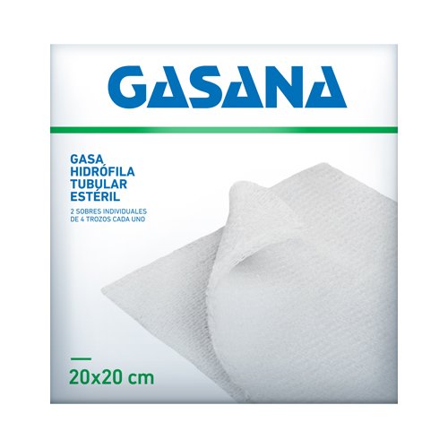 6253100 Gasana Gasa Esteril 20x20 Caja 1 - 8 Trozos - Imagen de 1