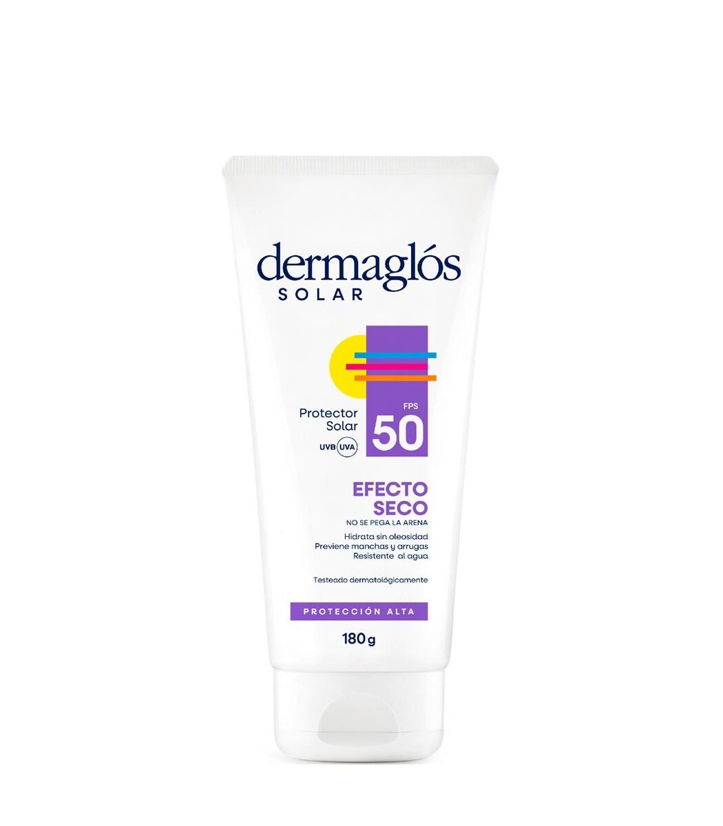 8128771 Dermaglos Protector Solar Efecto Seco Fps50 X 180 Gr - Imagen de 1