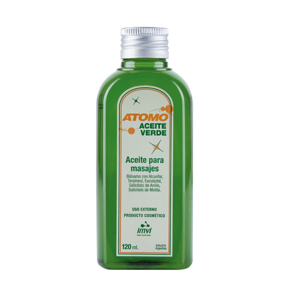 8035201 Atomo Aceite Para Masajes Verde X 120 ML - Imagen de 1