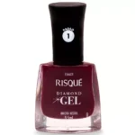 Risqué Esmalte Diamond Gel Amora Negra  X 9,5 ML
