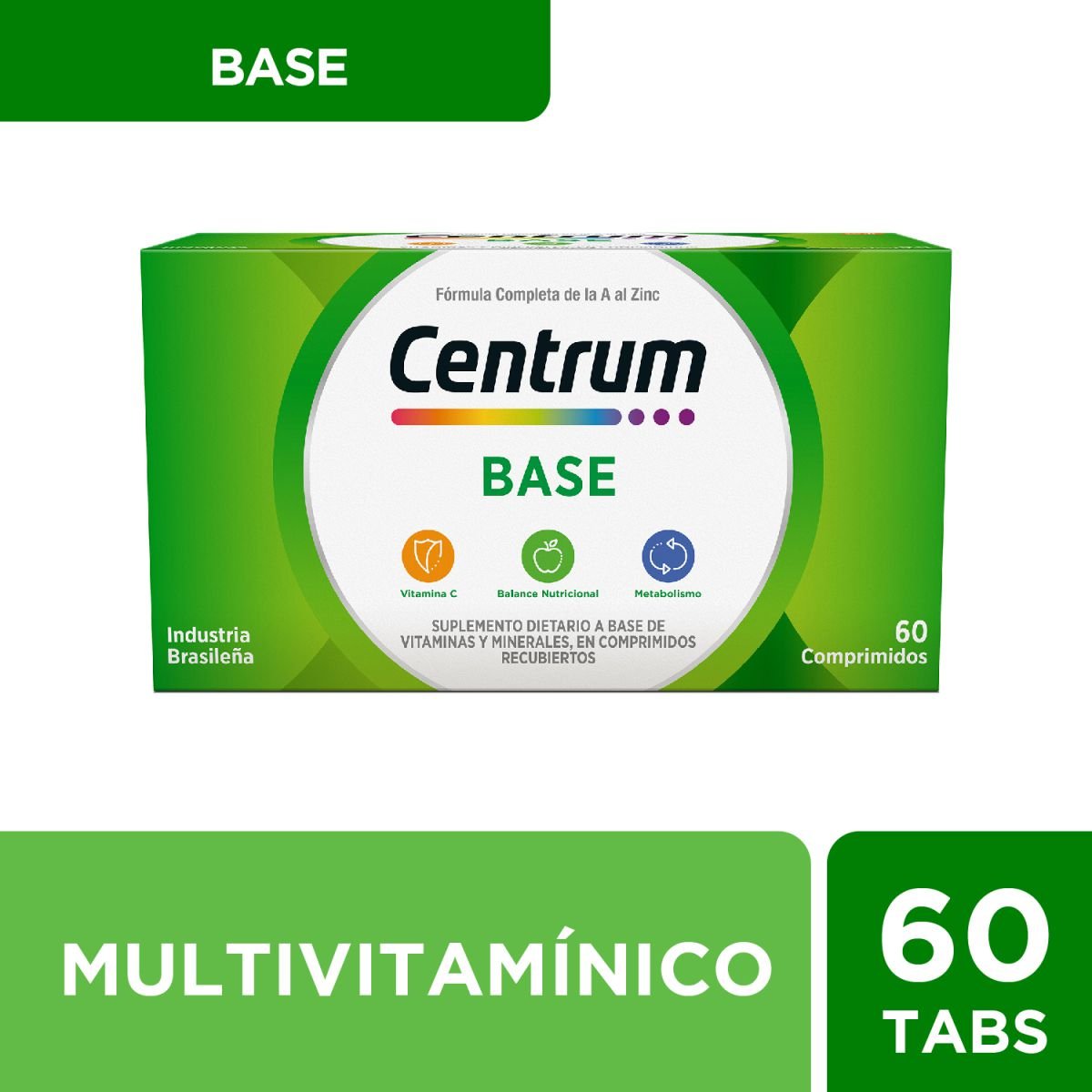 8118932 Centrum Base Suplemento Multivitamínico X 60 Compr. - Imagen de 1