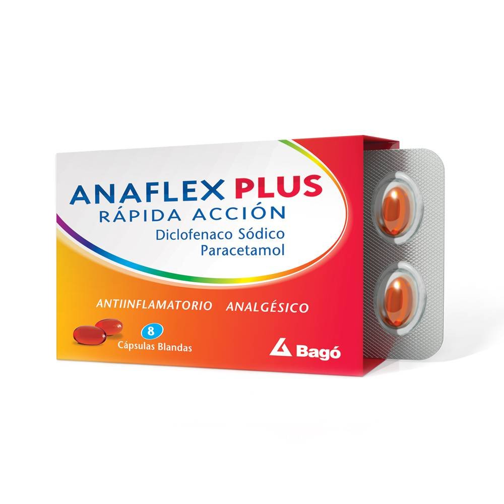 8119154 Anaflex Plus X 8 Cápsulas Blandas - Imagen de 1